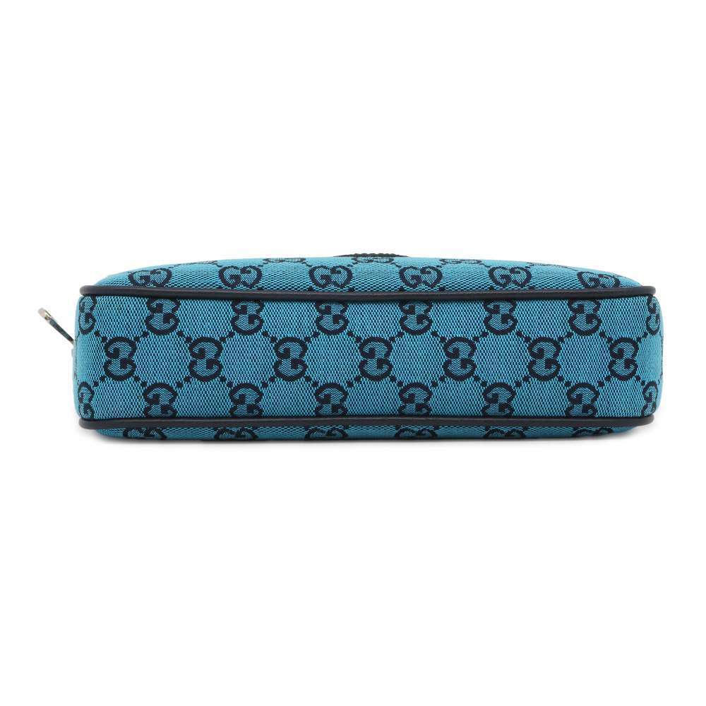 Gucci GG bag waist blue canvas - Picture 3 of 8